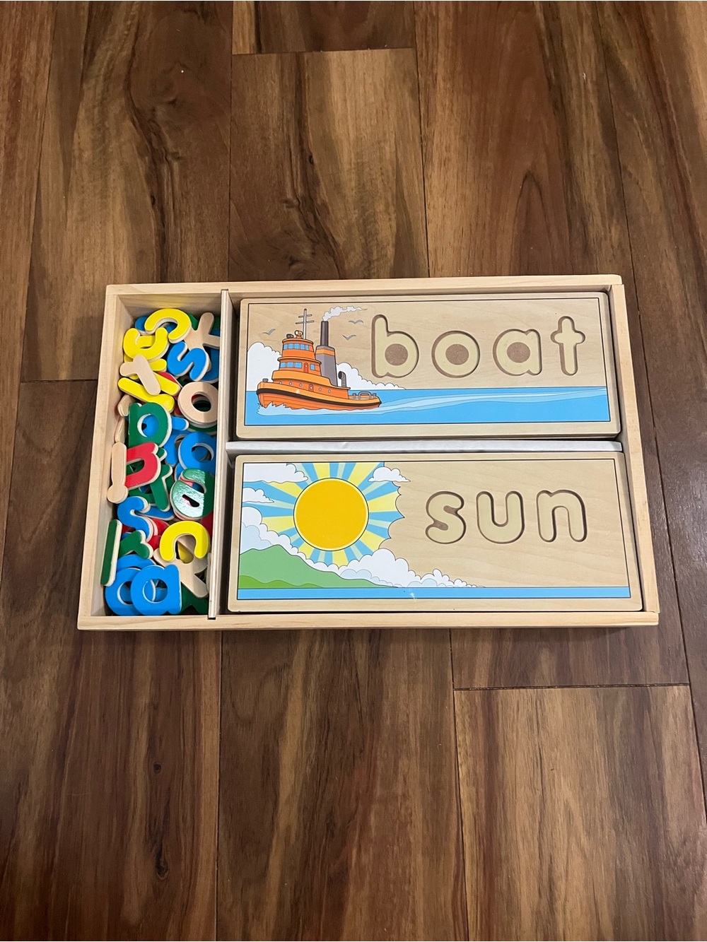 Melissa & Doug See & Spell Wooden Puzzle Toy